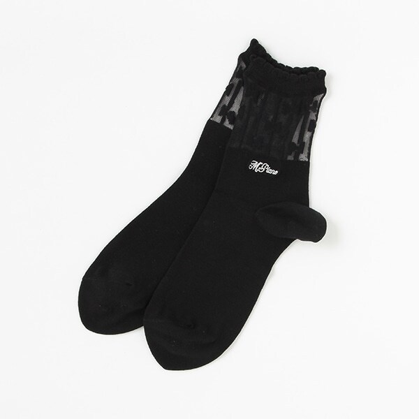 【リピート】【直営店で取り扱い無し】シアーストライプソックス