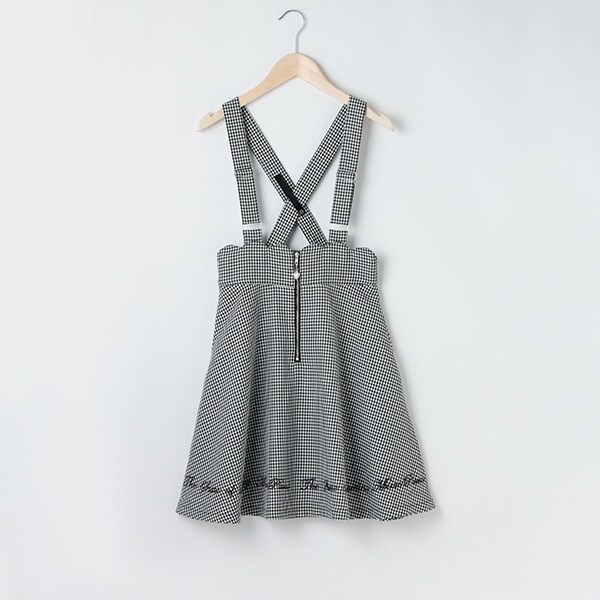 【人気商品再入荷】【直営店で取り扱い無し】前ジップガーリージャンパースカート