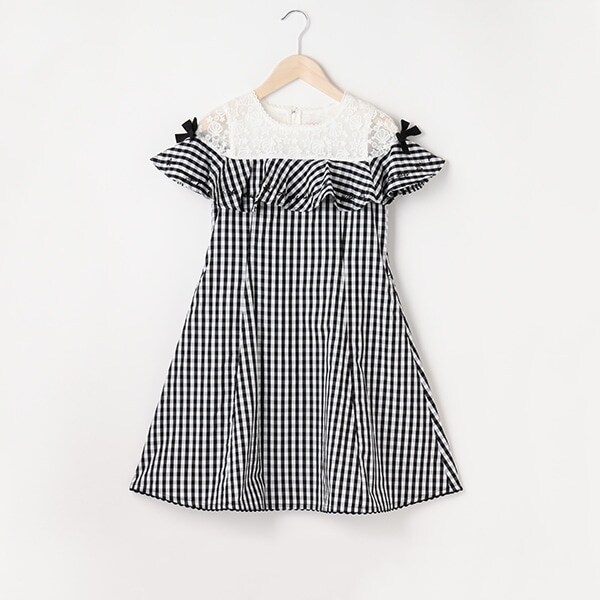 【リピート】【直営店で取り扱い無し】ヨークレースフリルワンピ