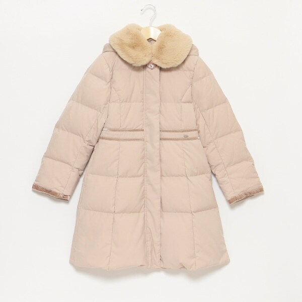 【人気商品再入荷】【直営店で取り扱い無し】ファー衿つきロングダウンコート