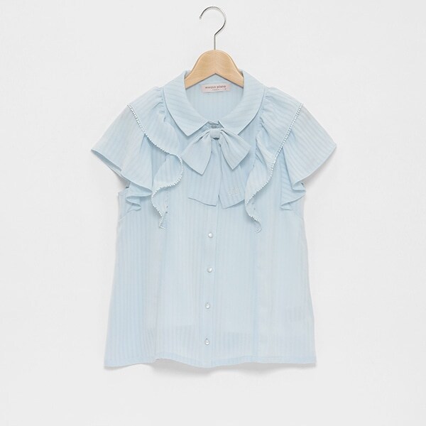 【人気商品再入荷】【直営店で取り扱い無し】フリルリボンブラウス&キャミソールセット