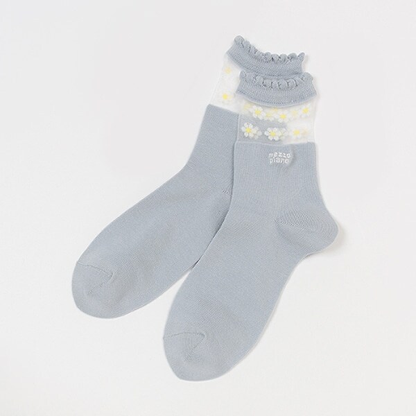 【人気商品再入荷】【直営店で取り扱い無しフラワーシアークルーソックス【日本製】