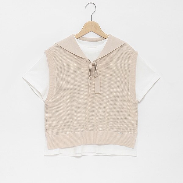 【人気商品再入荷】【直営店で取り扱い無し】メッシュセーラーベスト＆Tシャツセット