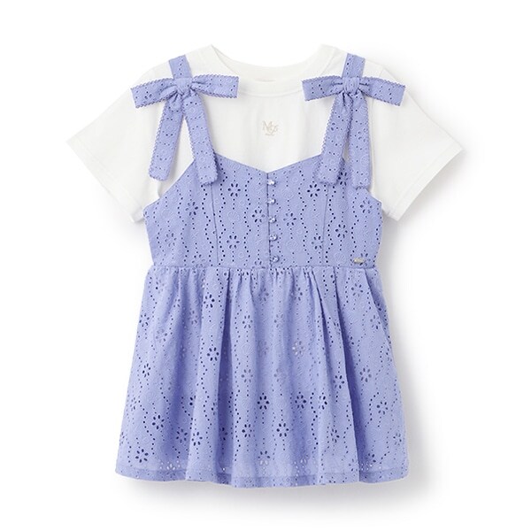 【人気商品再入荷】【直営店で取り扱い無し】オリジナルレースチュニック＆Tシャツセット