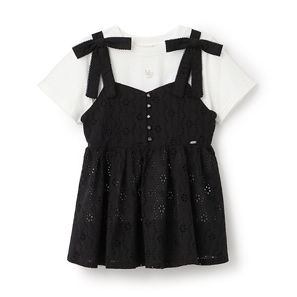 【人気商品再入荷】【直営店で取り扱い無し】オリジナルレースチュニック＆Tシャツセット