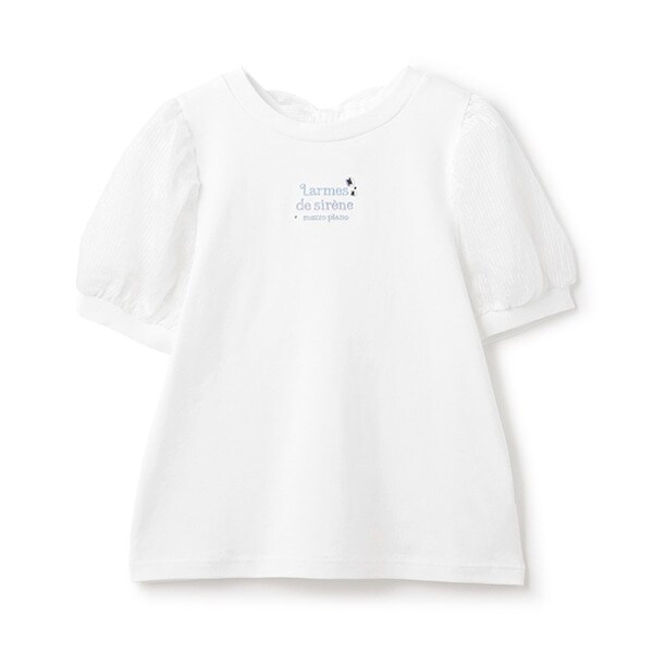 【人気商品再入荷】【直営店で取り扱い無し】シアーボリューム袖Tシャツ