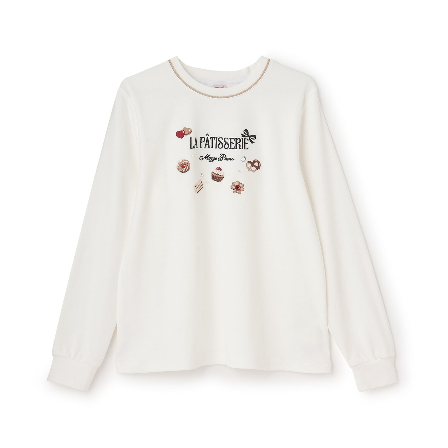 【人気商品再入荷】【直営店で取り扱い無し】チョコレートスイーツ刺しゅう長袖シャツ