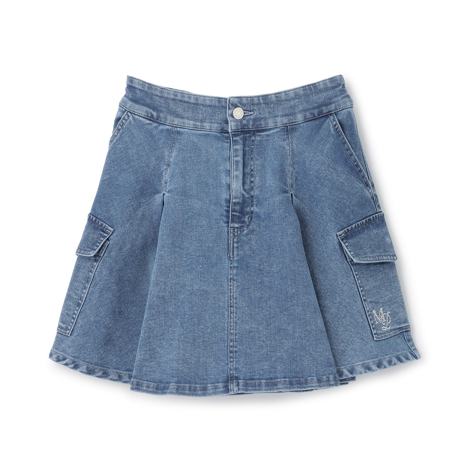 ☆彡デニムカーゴスカート（スパッツつき）