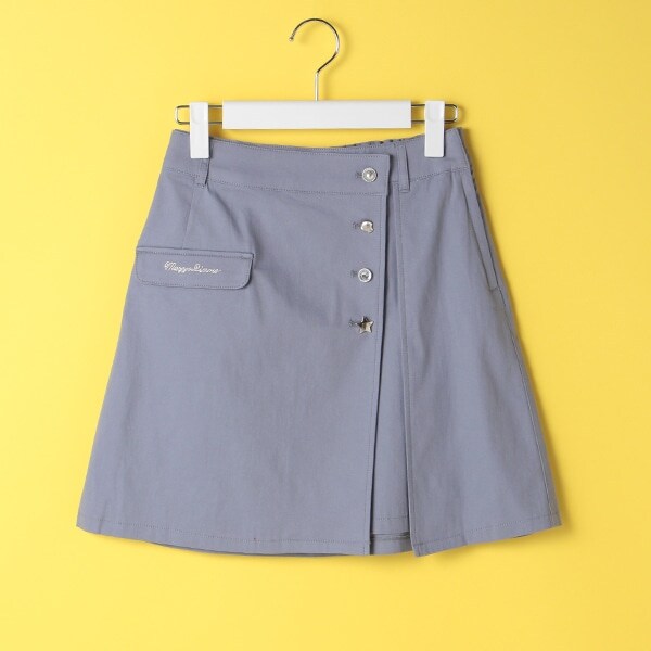 色々前ボタンラップスカート