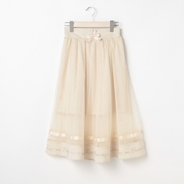 レースアップチュールスカート