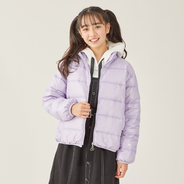 【撥水】【抗菌防臭】 チェリーポーチつきポケッタブルシームレスダウンブルゾン