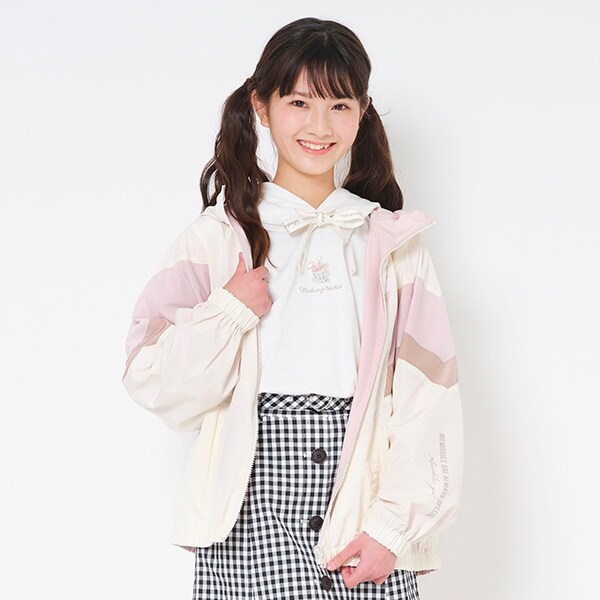 【撥水】 配色リバーシブルブルゾン