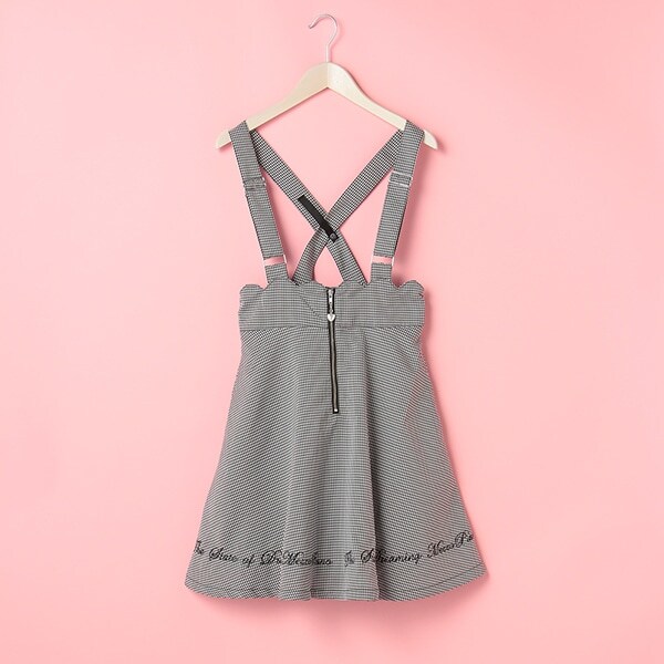 前ジップガーリージャンパースカート