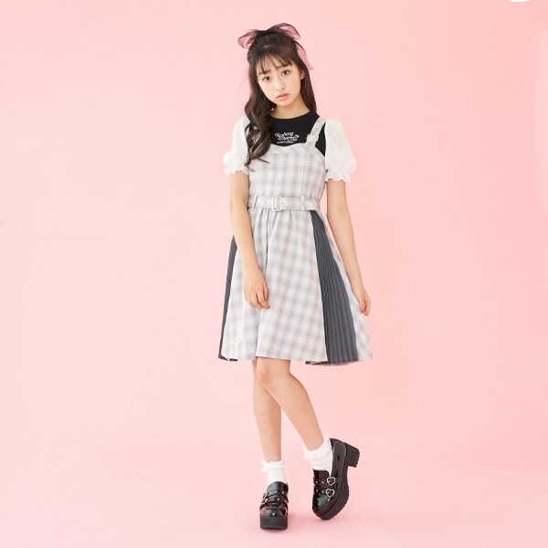 サイドプリーツジャンパースカート