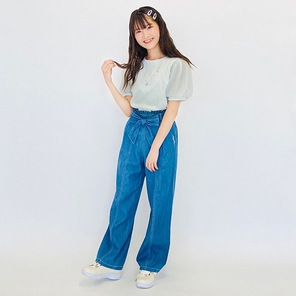 ハイウエストストレートパンツ