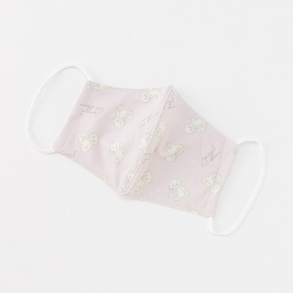 【抗花粉＆抗菌・消臭】くまちゃん柄マスク