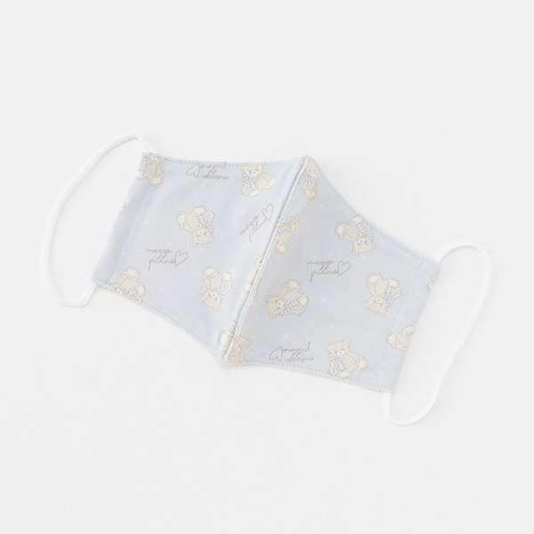 【抗花粉＆抗菌・消臭】くまちゃん柄マスク