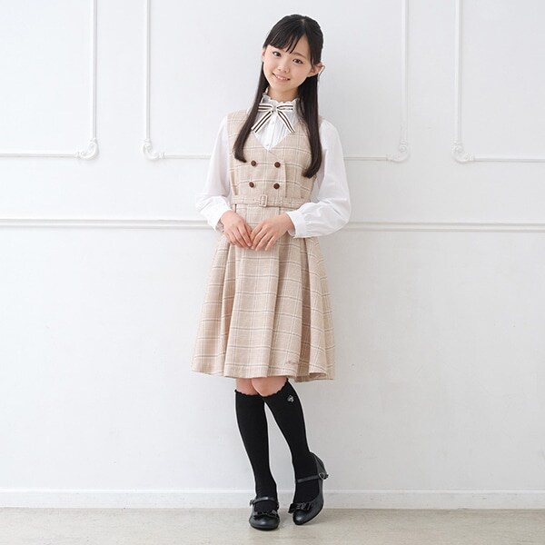 ベルトジャンパースカート