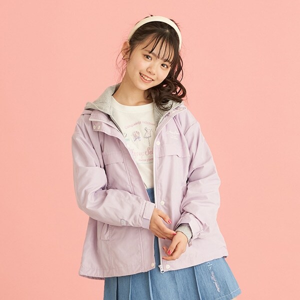 リボンポケット3WAYブルゾン（パーカつき）