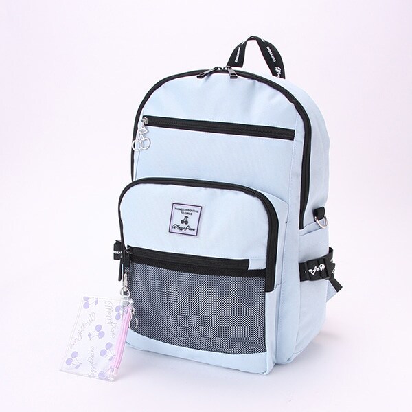 ラメクリアポーチつきリュック