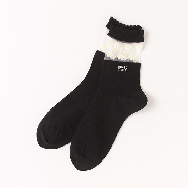 フラワーシアークルーソックス【日本製】