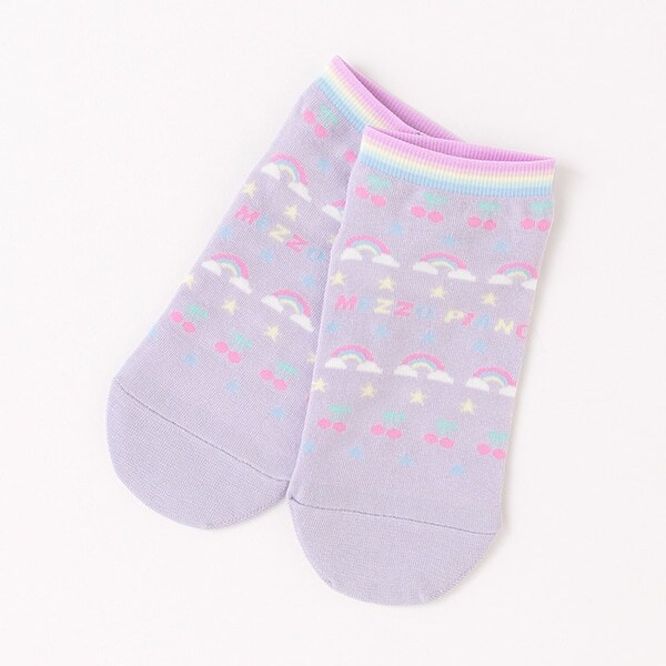 レインボー柄スニーカーインソックス【日本製】