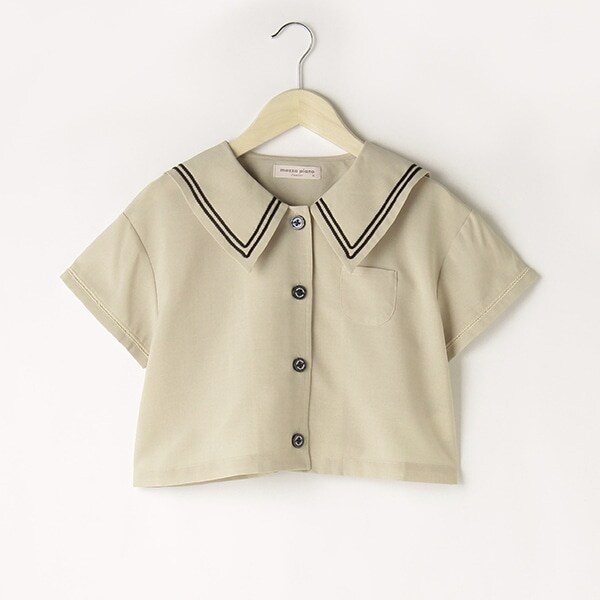 短丈セーラーブラウス