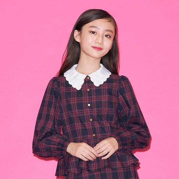 ペプラムブラウス