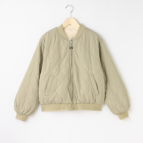 リバーシブルキルティングブルゾン
