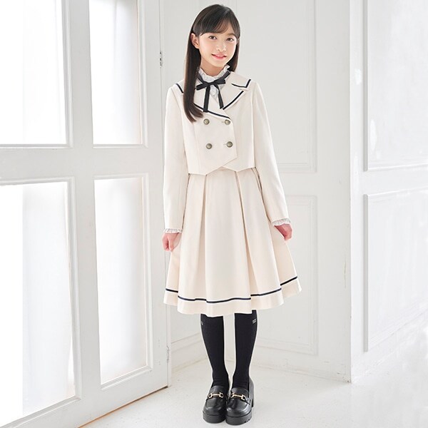 セーラーショートジャケット＆タックスカートセット