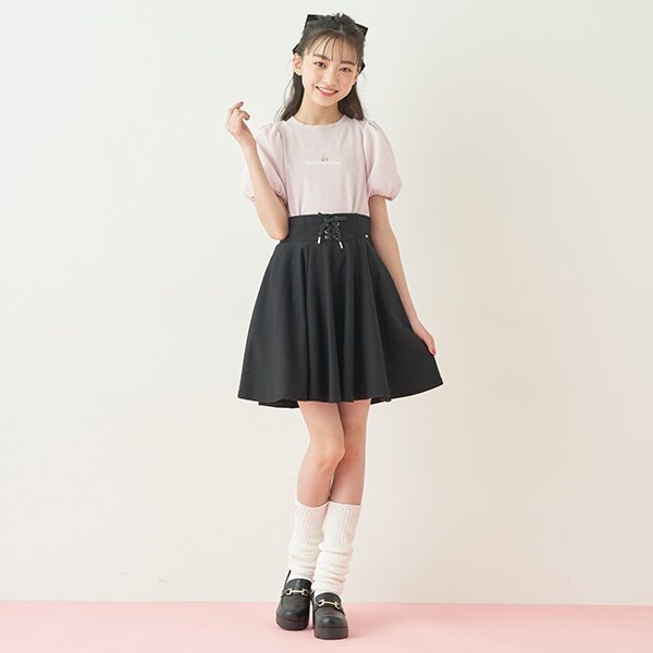 【COOL MAX】レースアップサーキュラースカート