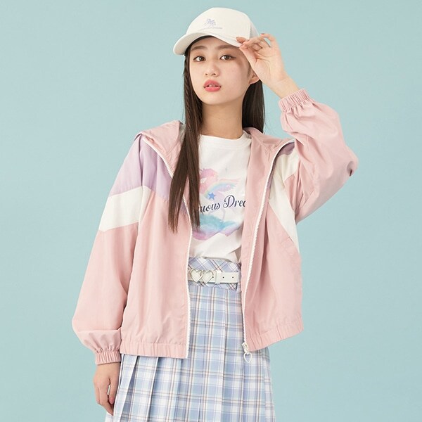 【撥水】配色ブルゾン