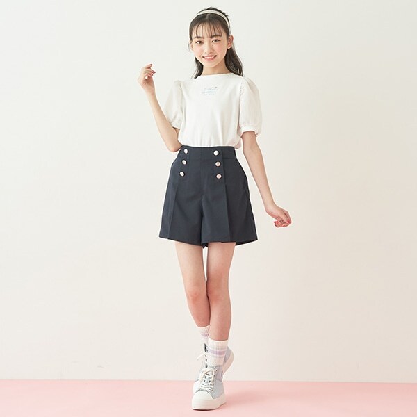 メタルボタンショートパンツ