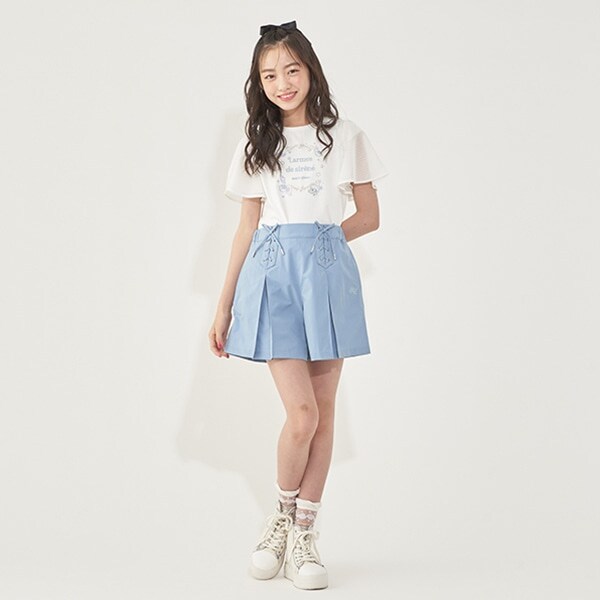 【吸水速乾】レースアップショートパンツ