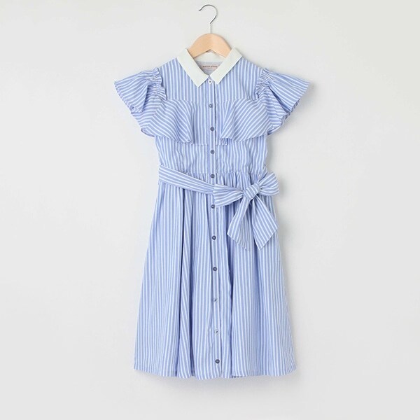 ストライプフレアーワンピース