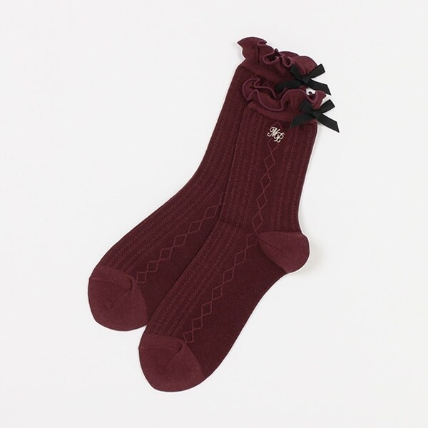 フリルクルーソックス【日本製】