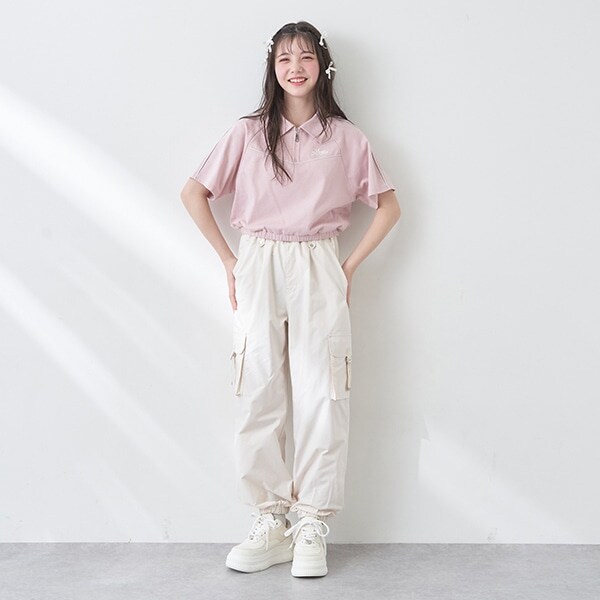 【機能素材】ロゴリボンカーゴパンツ