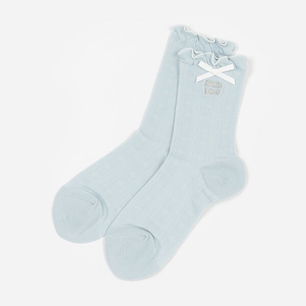 フリルリボンソックス【日本製】