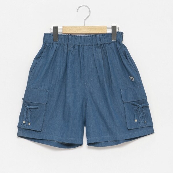 レースアップショートパンツ
