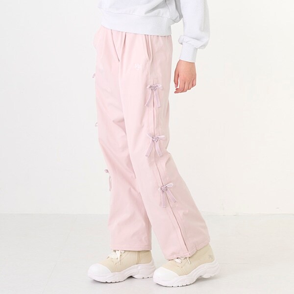 サイドリボン内側あったかパラシュートパンツ