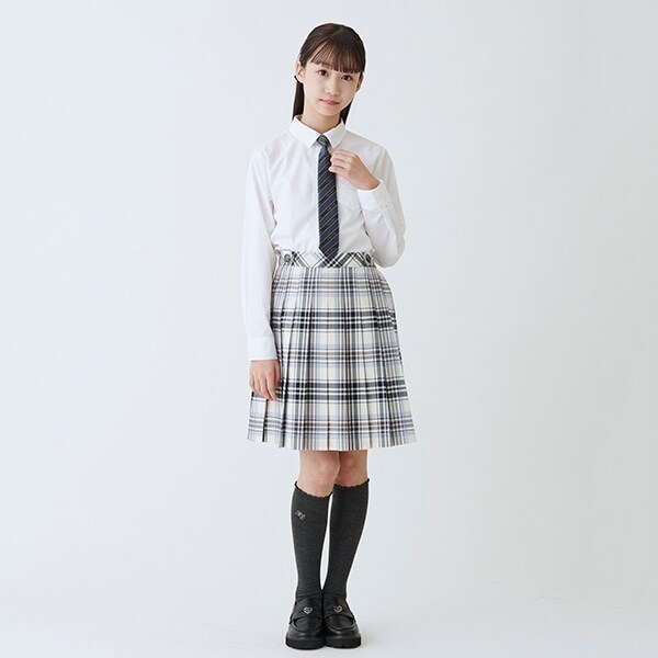 チェックプリーツスカート