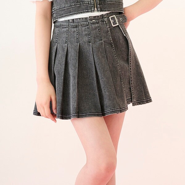 【Cuugal掲載】ラッププリーツショートパンツ（2WAY)