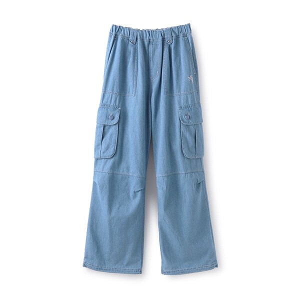 【機能素材】ハートボタンポケット2WAYカーゴパンツ