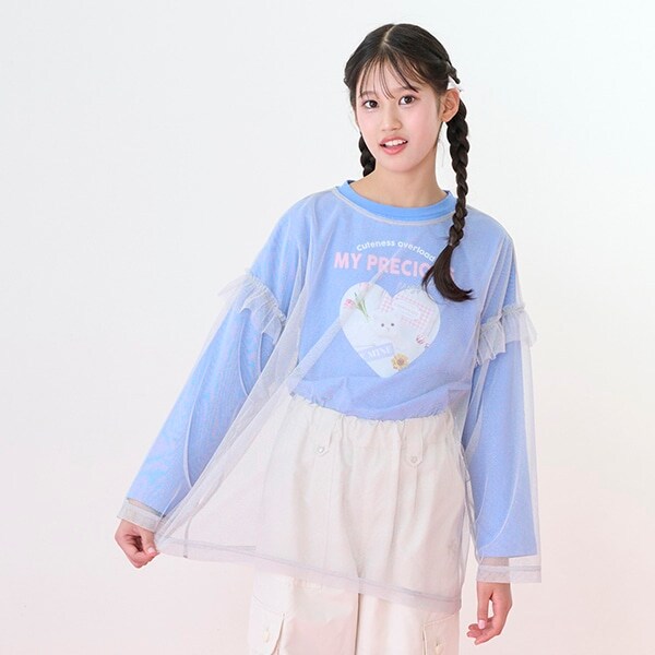 チュールフリルTシャツセット