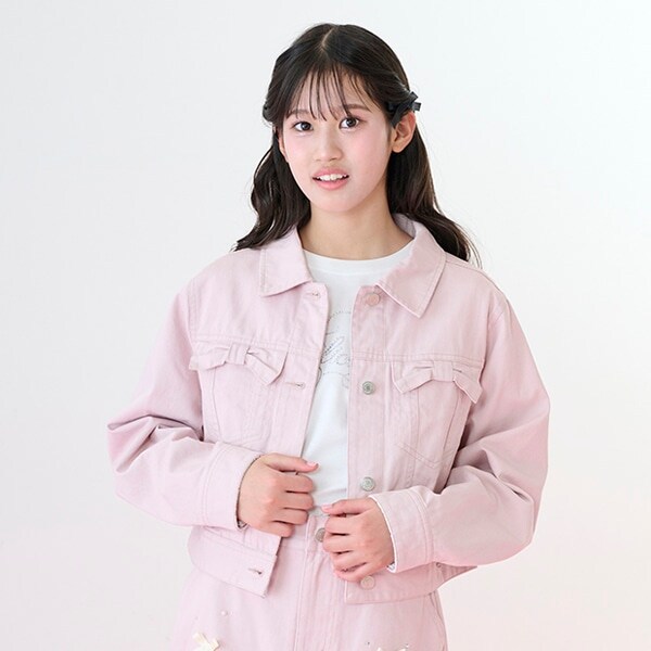 リボンフラップデニムジャケット