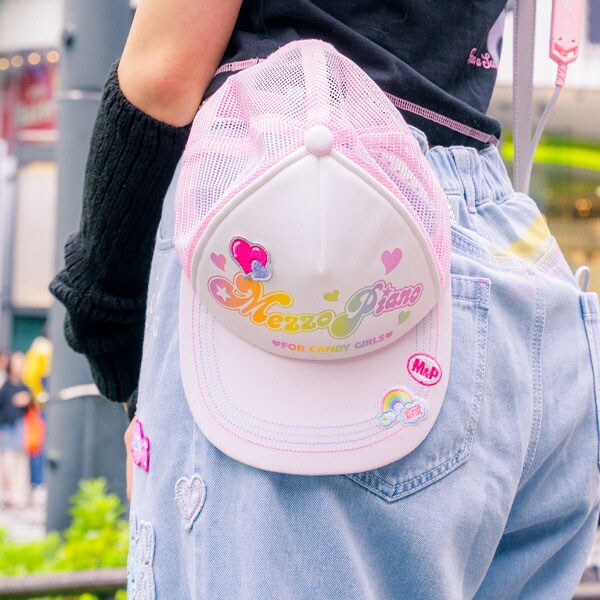 復刻♪ レインボーグラデーションロゴキャップ【冷感】