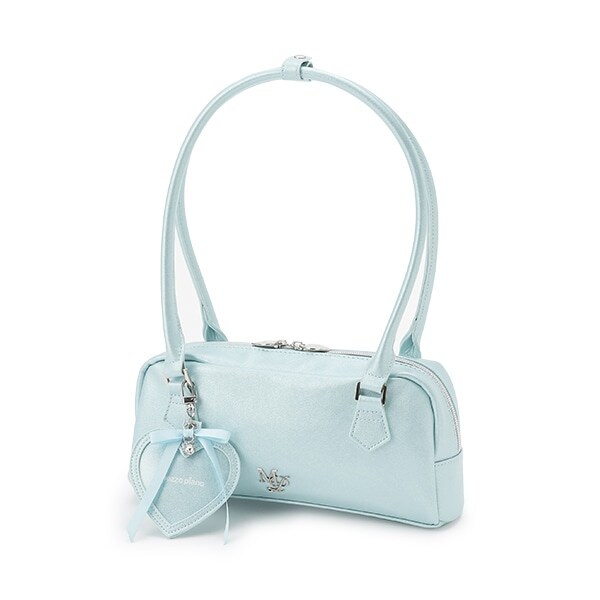 【ニコ☆プチ・Cuugal掲載】ハートチャームつきロングハンドルバッグ