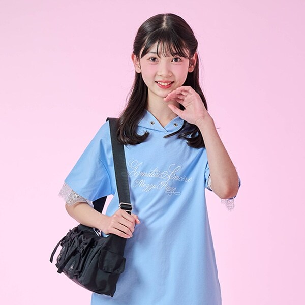 リボンフラップショルダーバッグ