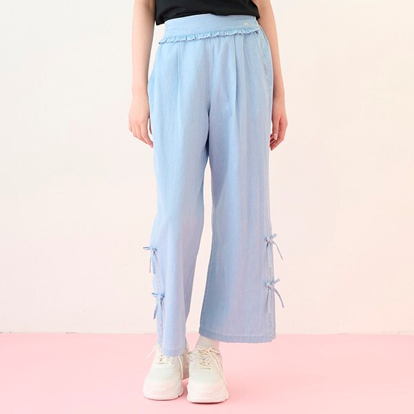 サイドスリットパンツ