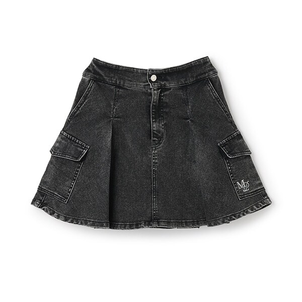 デニムカーゴスカート（スパッツつき）